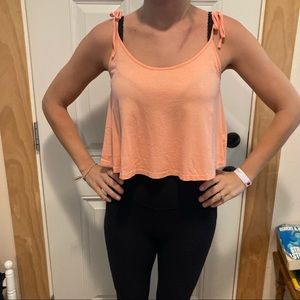 Forever 21 Crop Flowy Tank Top - Small